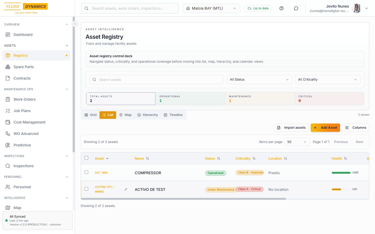 Asset Register